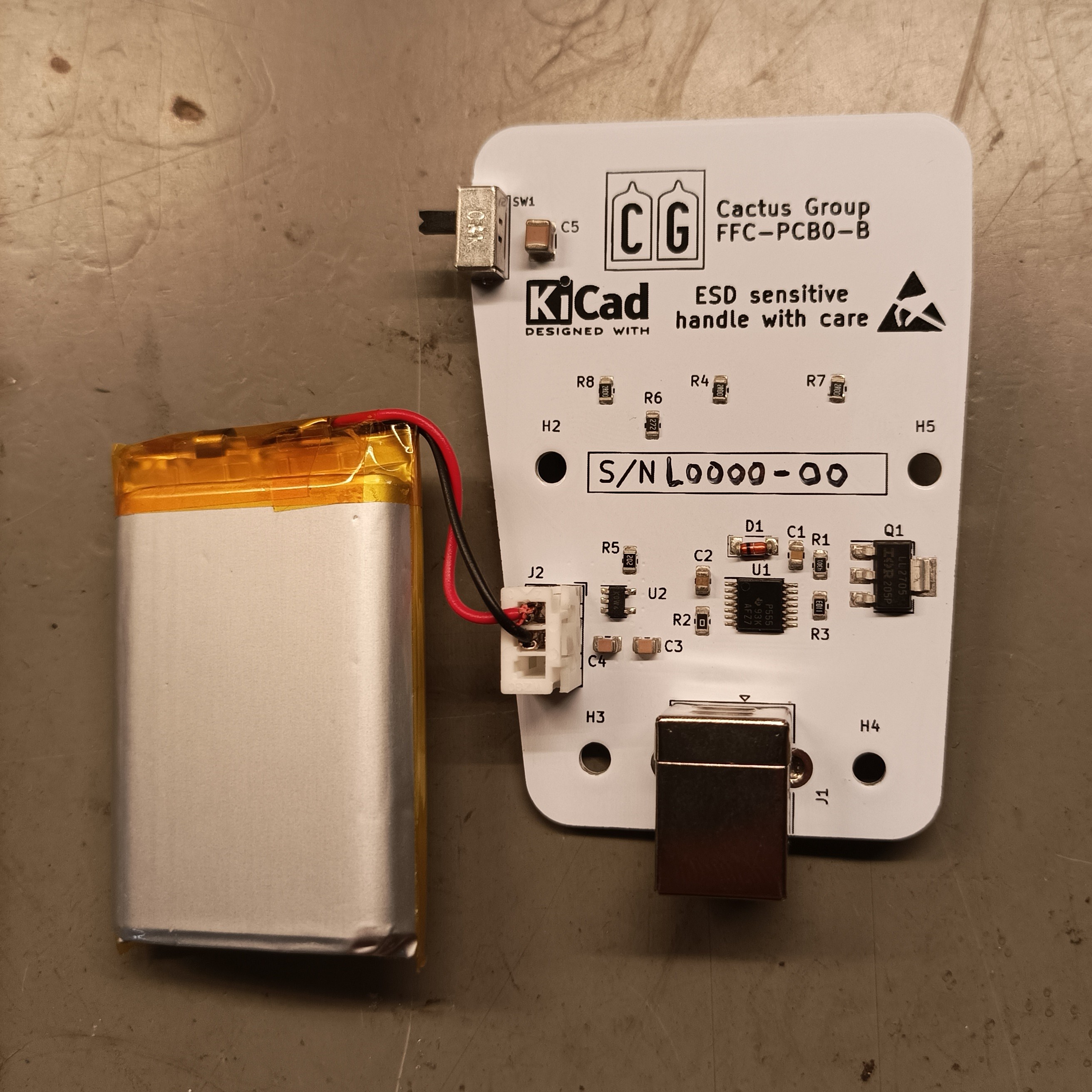 PCB Version 2 back view